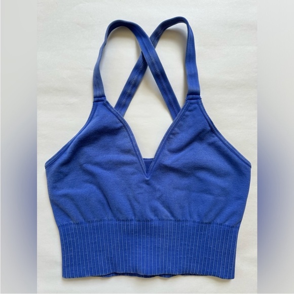 FP Movement by Free People Tops - NEW Free People Movement Good Karma Crop Tank Top NWOT Blue Purple Cropped Bra